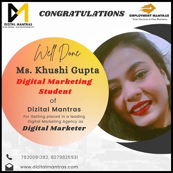 Our Placed Student in digital marketing