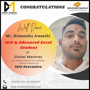 Our Placed Student in MIS & Advanced Excel