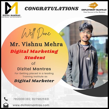 Our Placed Student in digital marketing