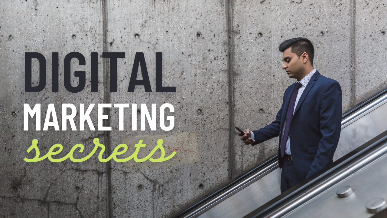 Grey Bold Photo Digital Marketing Secrets Youtube Thumbnail