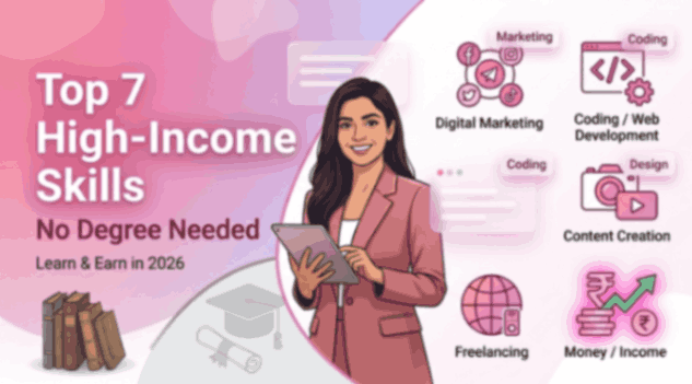 High-Income Skills Without a Degree: Top 7 Skills for Career Growth in 2026