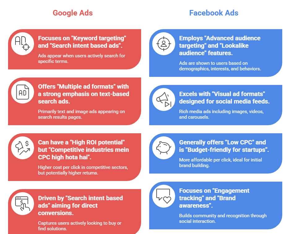 Google Ads vs Facebook Ads