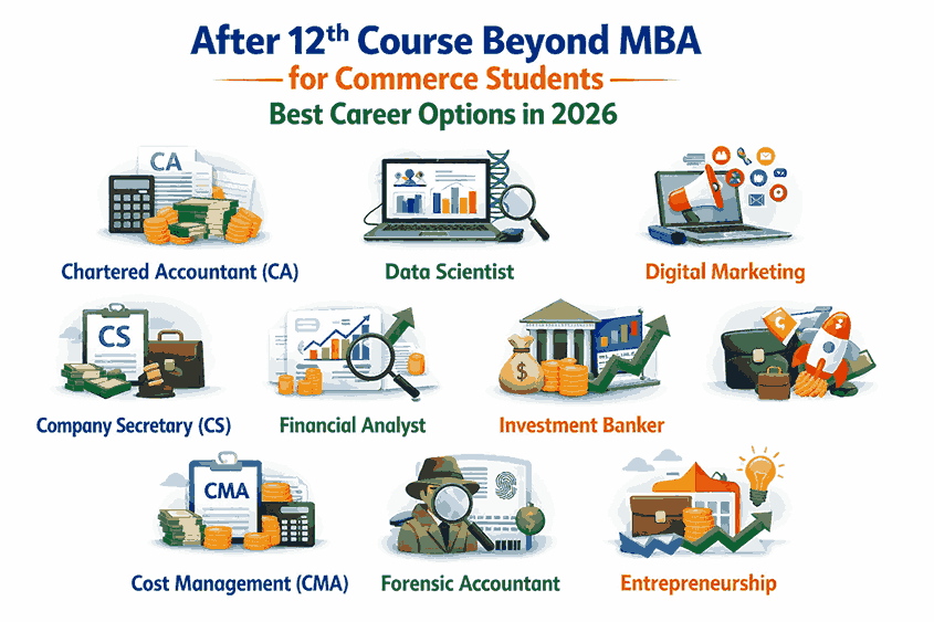 After 12th Course Beyond MBA for Commerce Students: Best Career Options in 2026