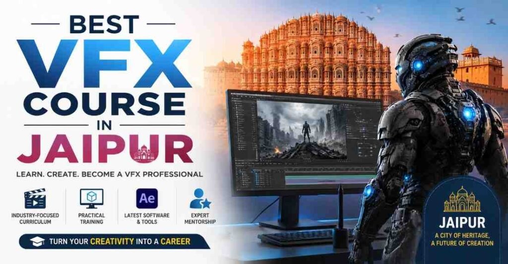 If you are passionate about creativity, animation, filmmaking, or digital design, enrolling in the best VFX course in Jaipur.