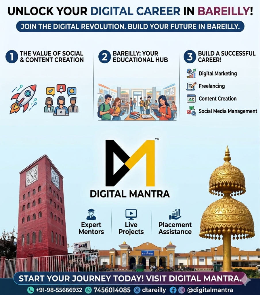 Social Media and Content Creation Institute in Bareilly