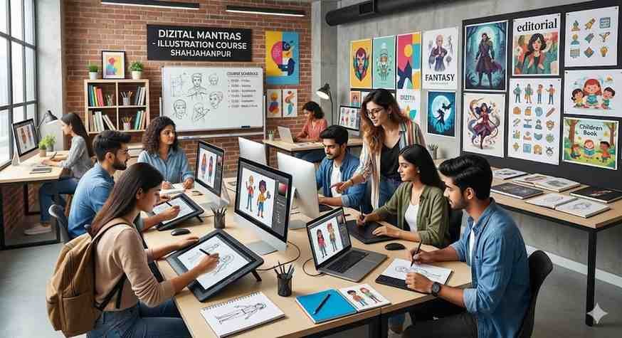 Illustration Course in Shahjahanpur