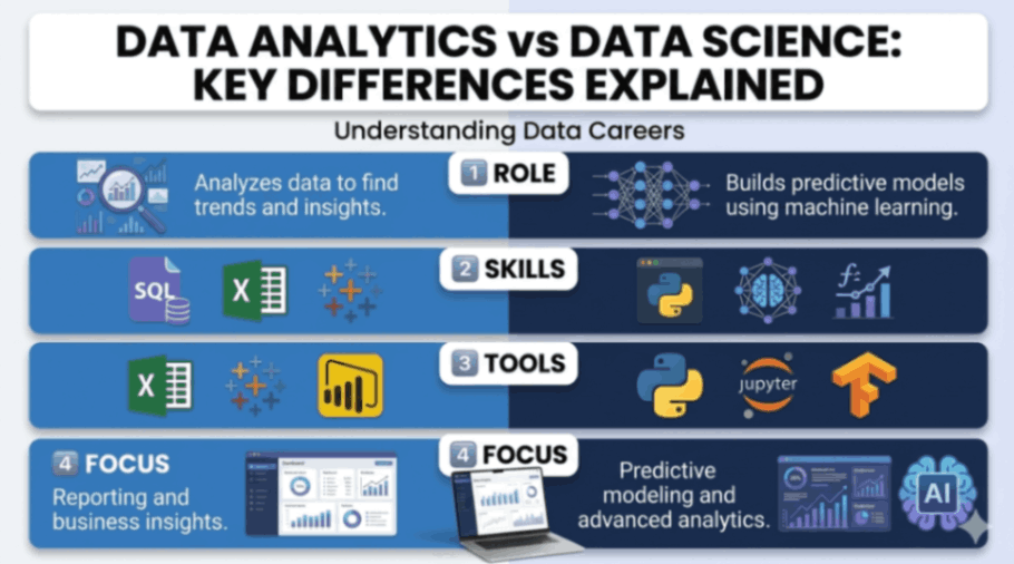 Data Analytics vs Data Science: Key Differences Explained